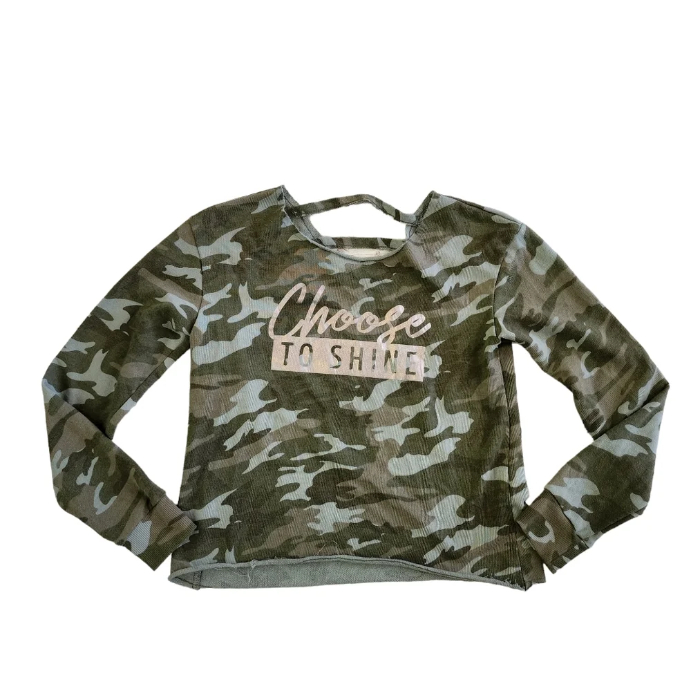 Girls Justice Camouflage shirt size 7